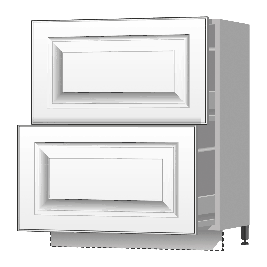 Кухонный стол 2-ящика 720х450х560мм Серый